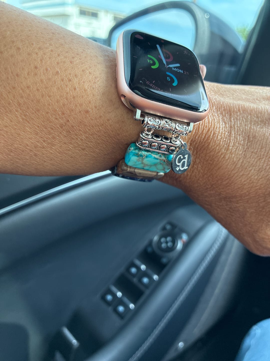 Customer photo review of Chic Chakra Stretch Apple Watch Strap