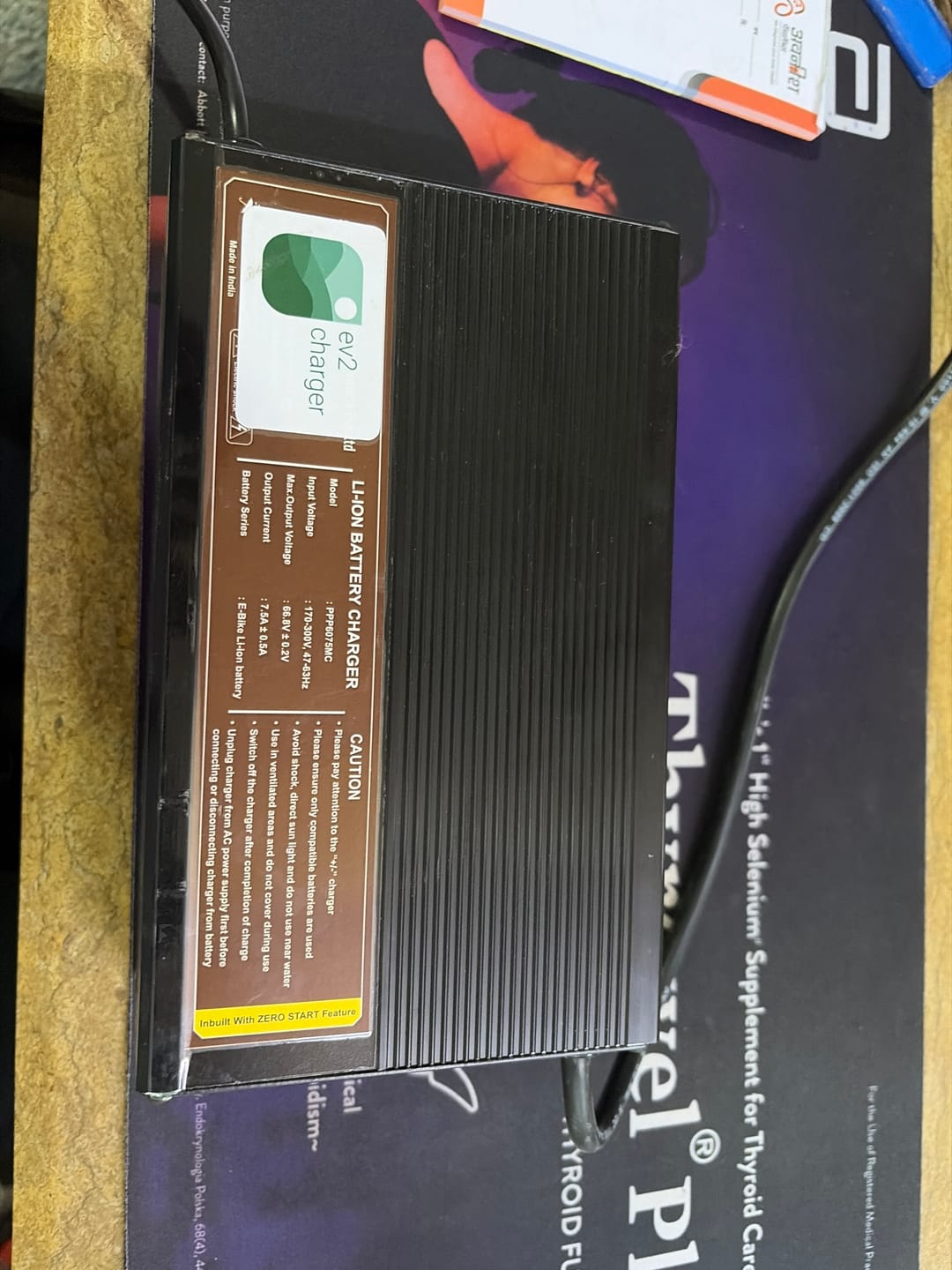 Customer photo review of Ampere Magnus & Zeal Charger – 66.8V 7.5A OEM Lithium Charger (XLR 3-Pin)