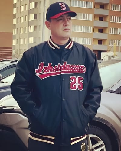 Customer photo review of Custom Royal White-Red Letterman Solider Classic Style Varsity Full-Snap Jacket