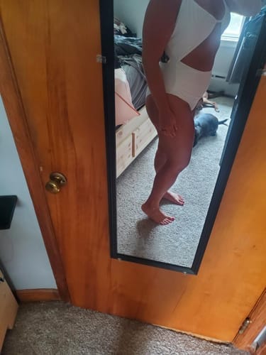 Customer photo review of Emoswim - Damen Badeanzug Cut-Out Bademode