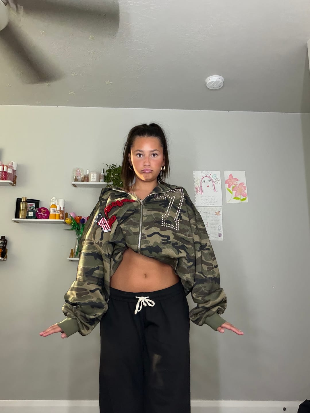 Customer photo review of Aelfric Eden Camo Zip Up Hoodie