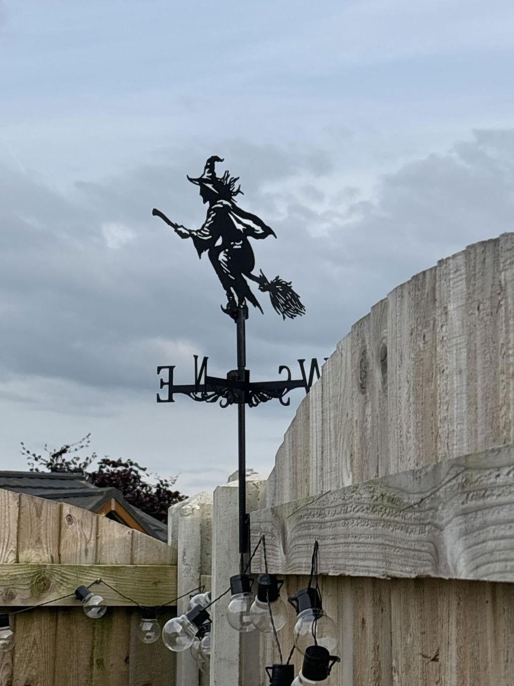 Customer photo review of Weather Vane - Flying Witch