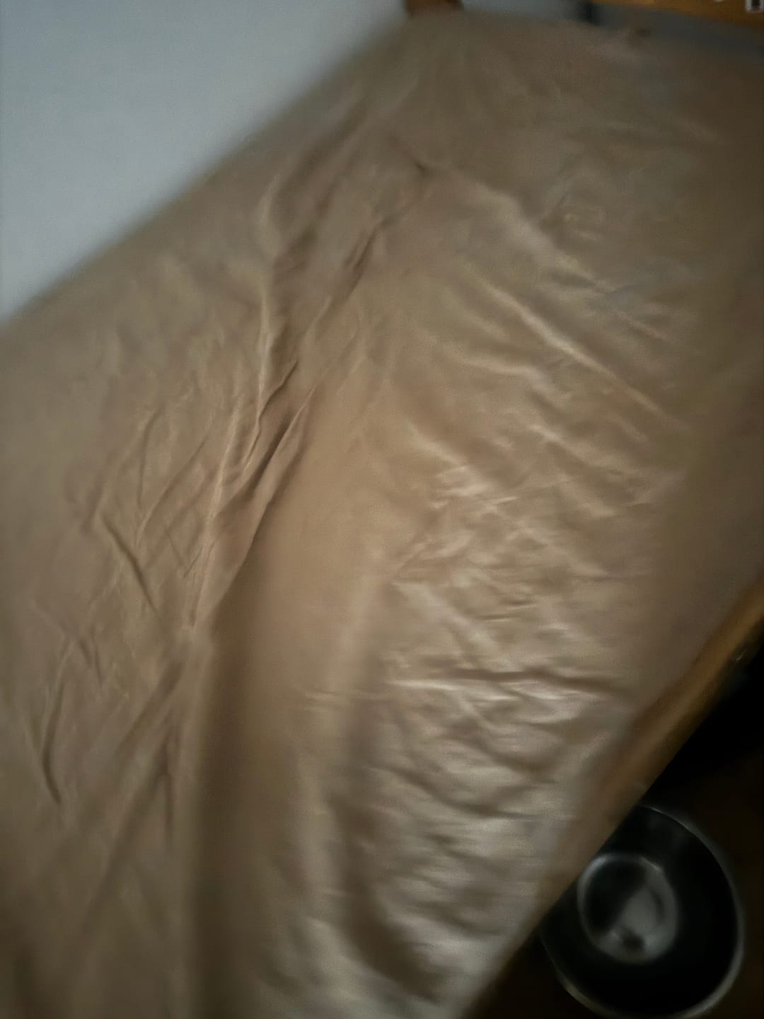 Customer photo review of Camel Linen Fitted Sheet