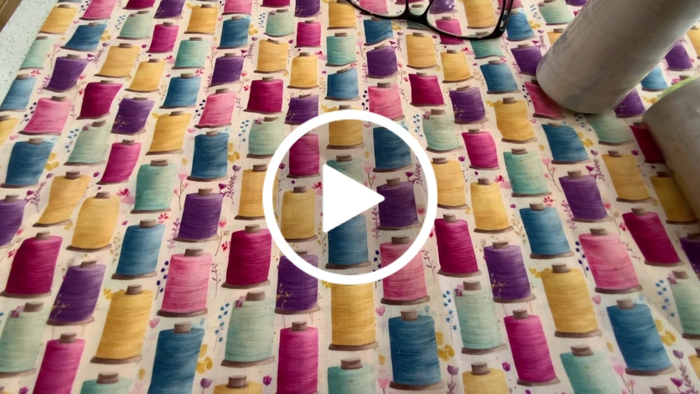 Customer video review of Colourful Threads Polycotton Fabric