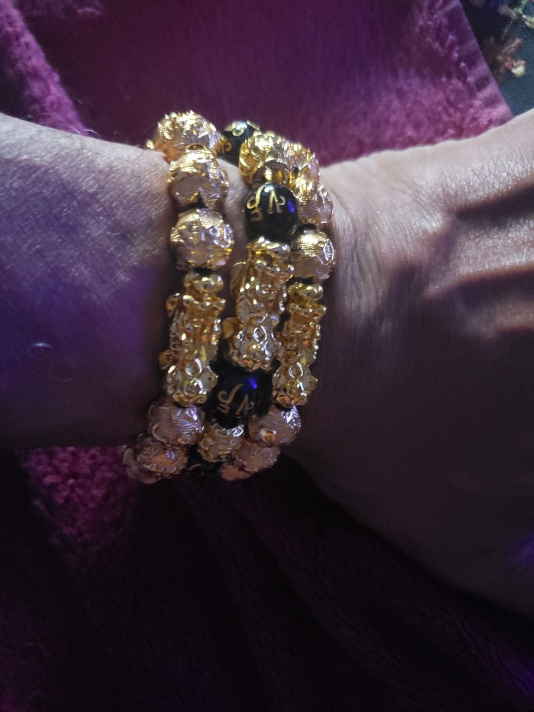 Customer photo review of The Golden Mandate Pixiu Bracelet - Free