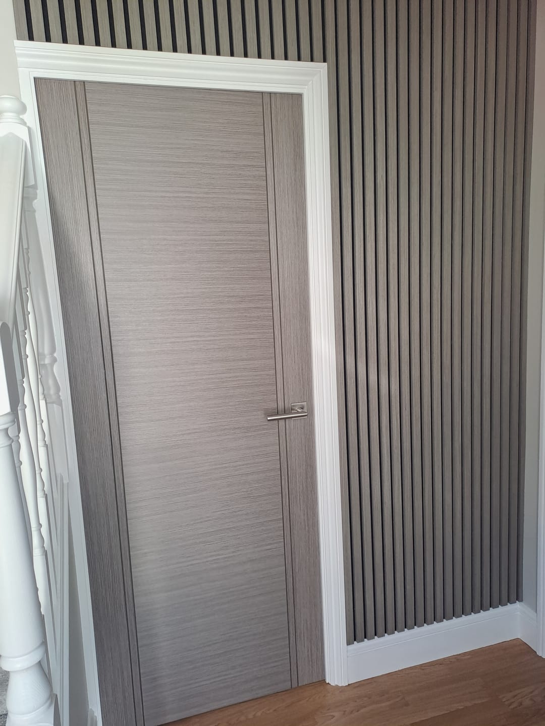 Customer photo review of Grey Oak Acoustic Wall Panel
