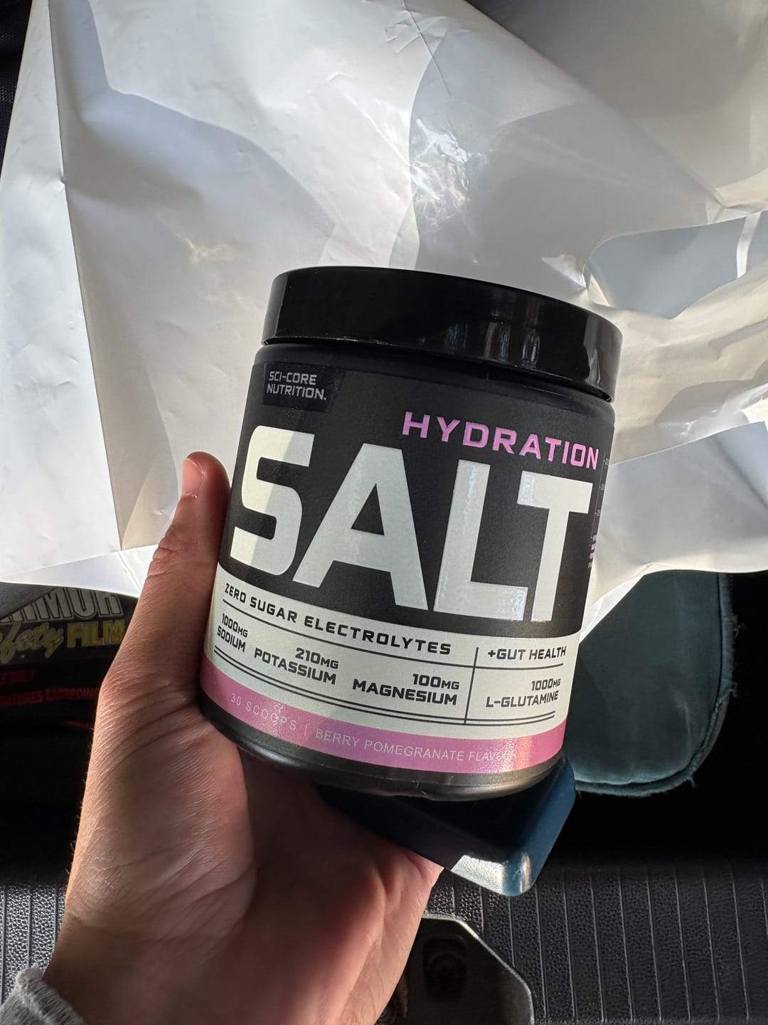 Customer photo review of HYDRATION SALT Berry Pomegranate - 240g | 30 servings