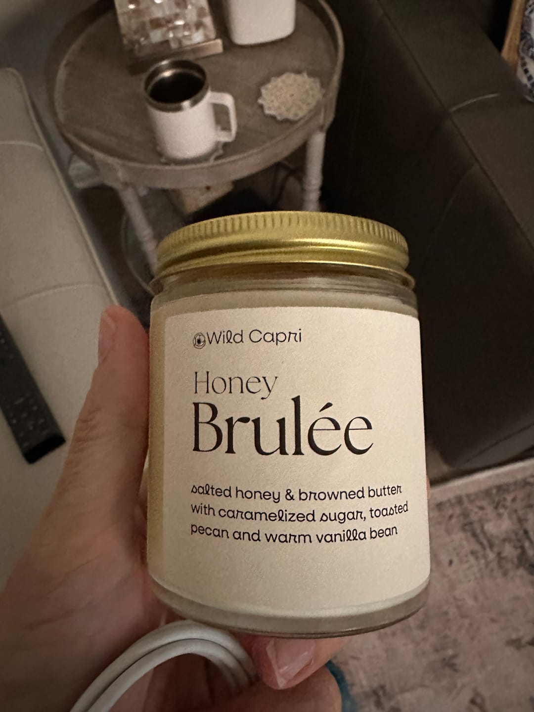 Customer photo review of Honey Brulée Candle | Limited Batch