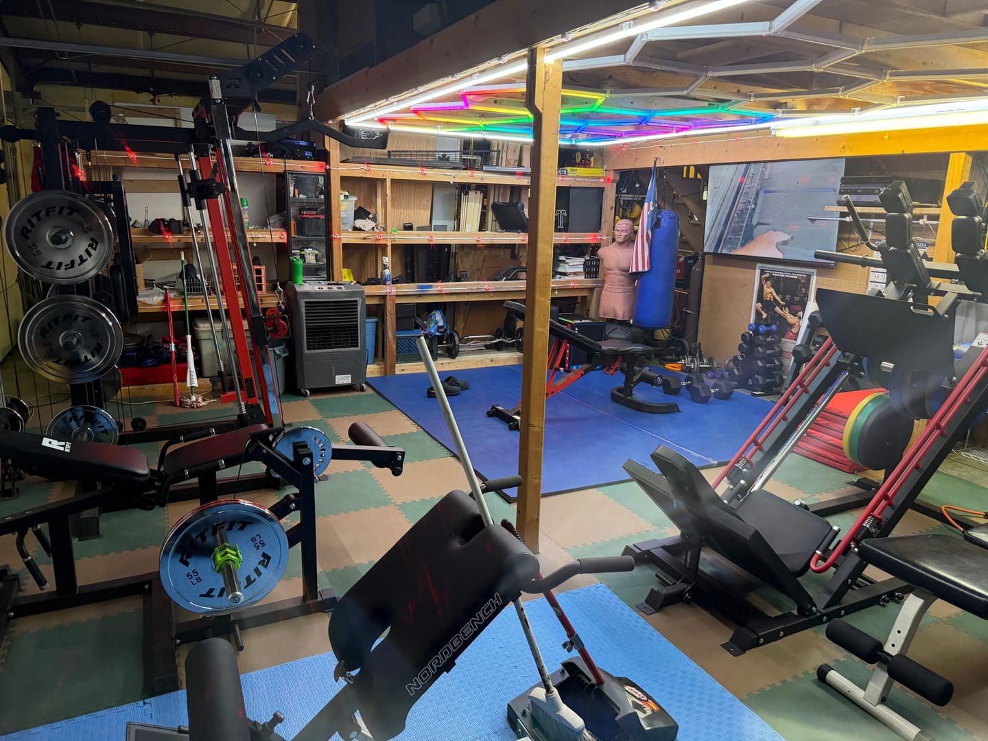 Customer photo review of RitFit Silver Steel Strip Olympic Plates 2-Inch