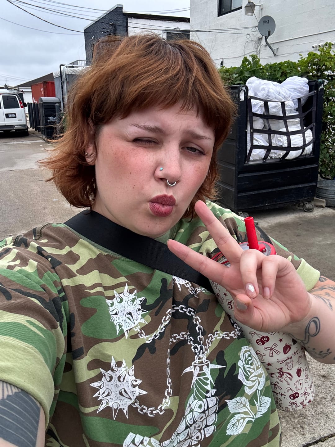 Customer photo review of Kneeling Knight Oversized Tee
