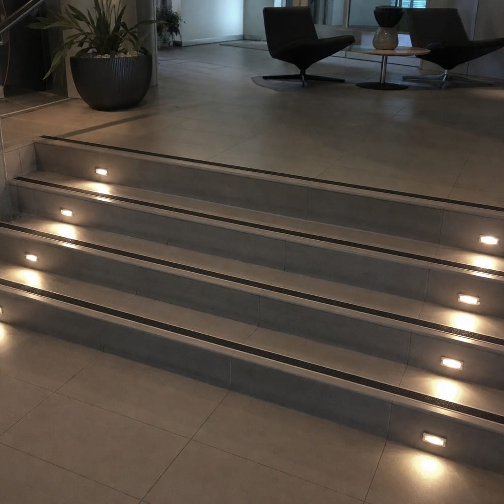 Customer photo review of 15mm Carborundum Stair Insert Cut to Any Size