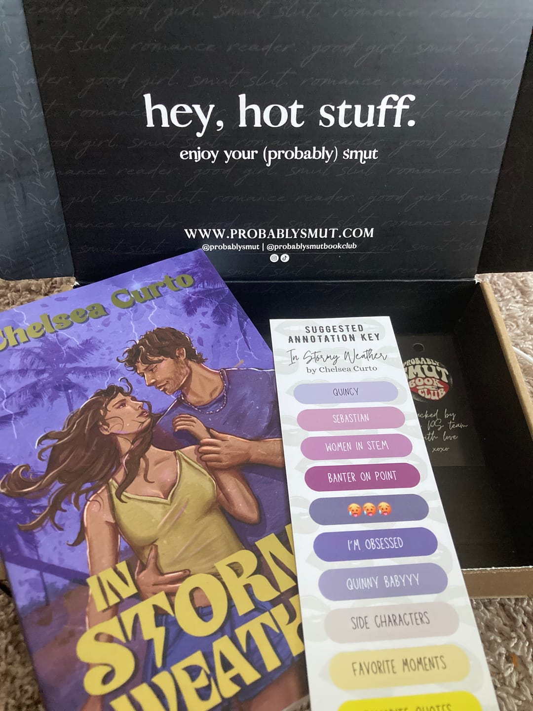 Customer photo review of good girl book club subscription