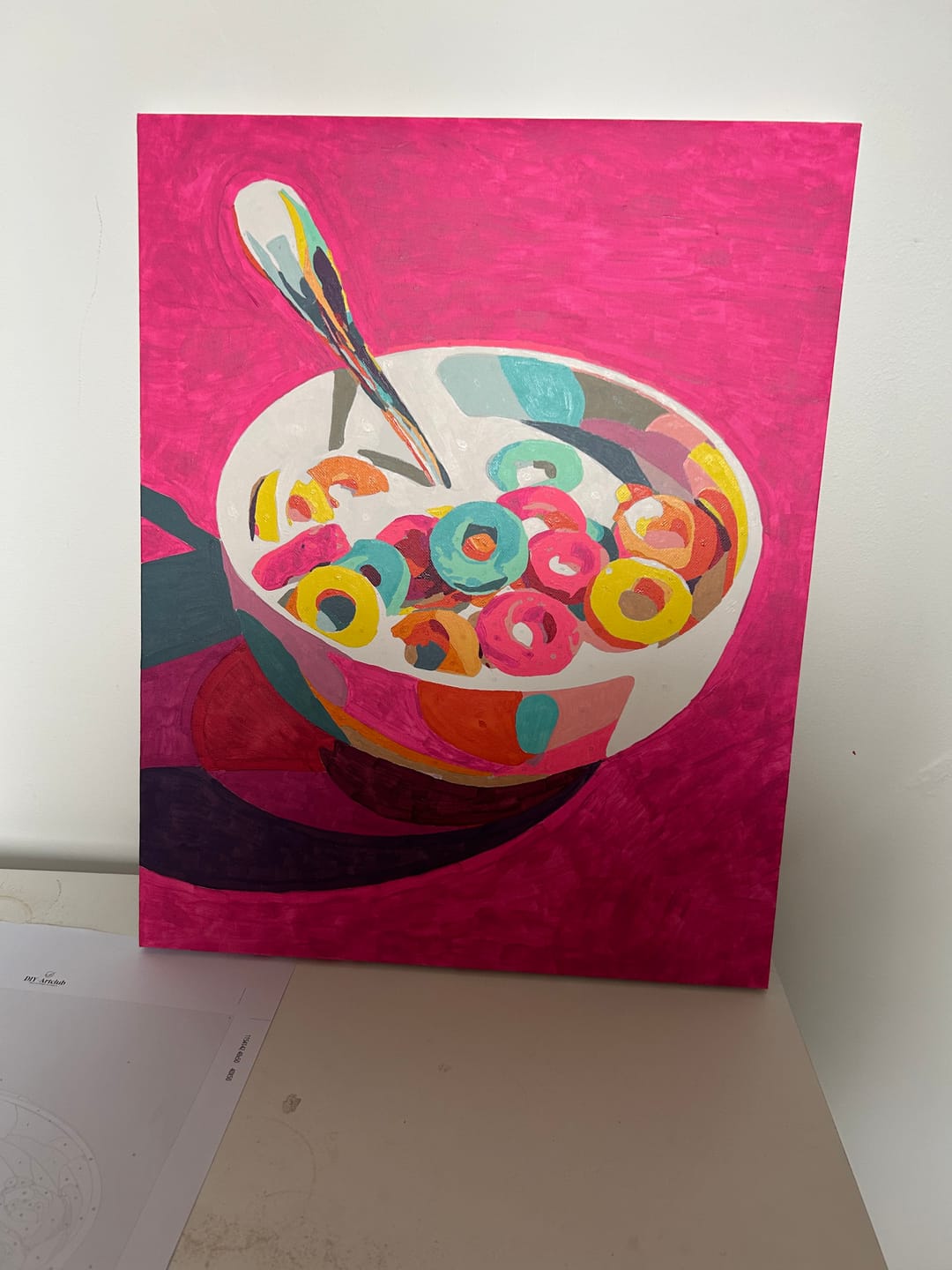 Customer photo review of Champion`s breakfast | Paint by Number