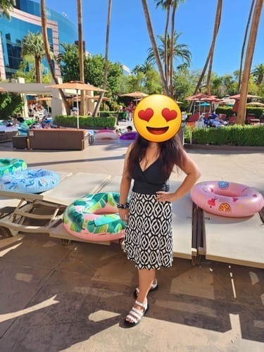 Customer photo review of Emoswim - Bauchweg Badeanzüge für Damen Schlankmachender Einteiler Bademode