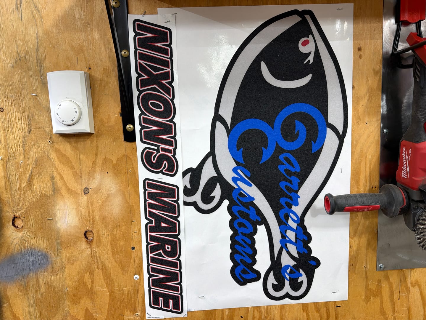 Customer photo review of Custom Carpet Graphic