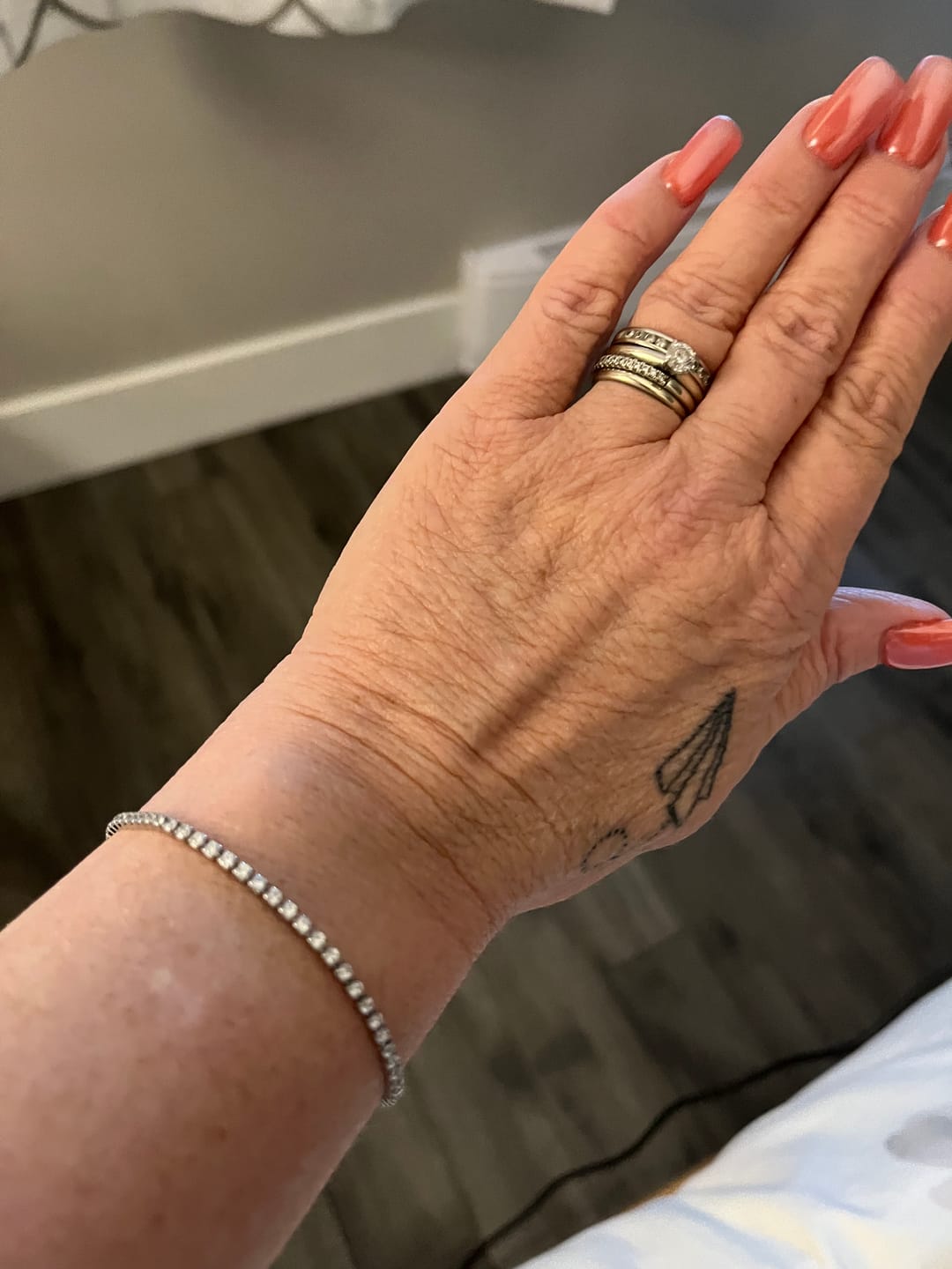 Customer photo review of Minimal Tennis Bracelet