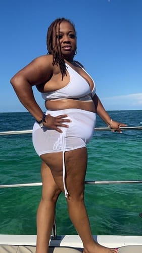 Customer photo review of Emoswim - High Waist Bauchweg Colorblock Bikini-Sets