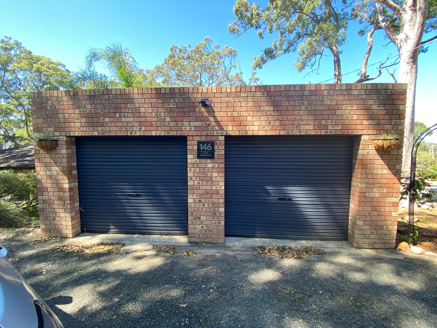 Customer photo review of Personalised Multi Shape Slate Number House Sign