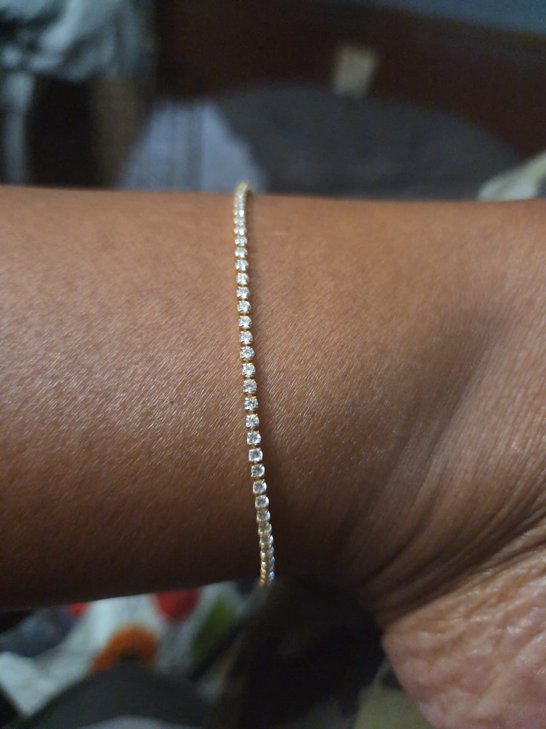 Customer photo review of Tennis Anklet - 2mm
