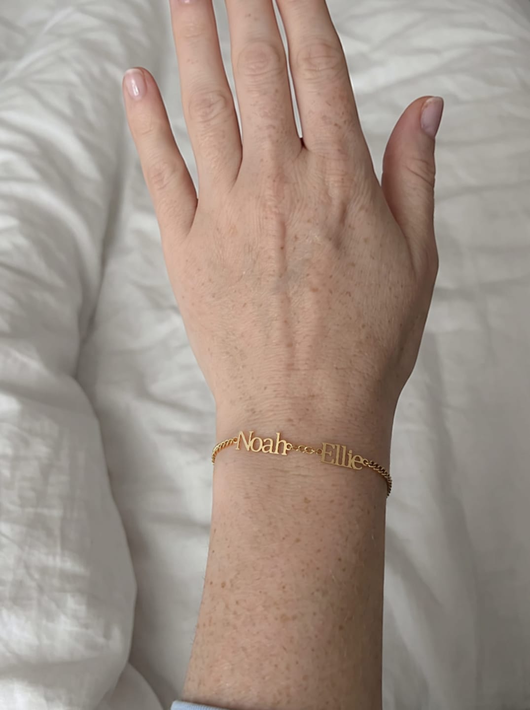 Customer photo review of Custom Classic Name Bracelet