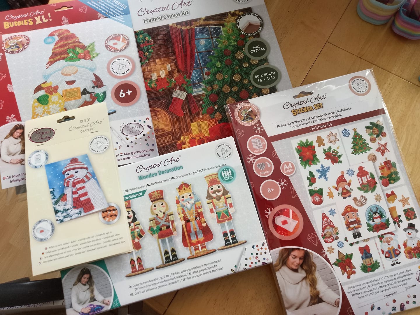 Customer photo review of Christmas Crystal Art Mystery Box