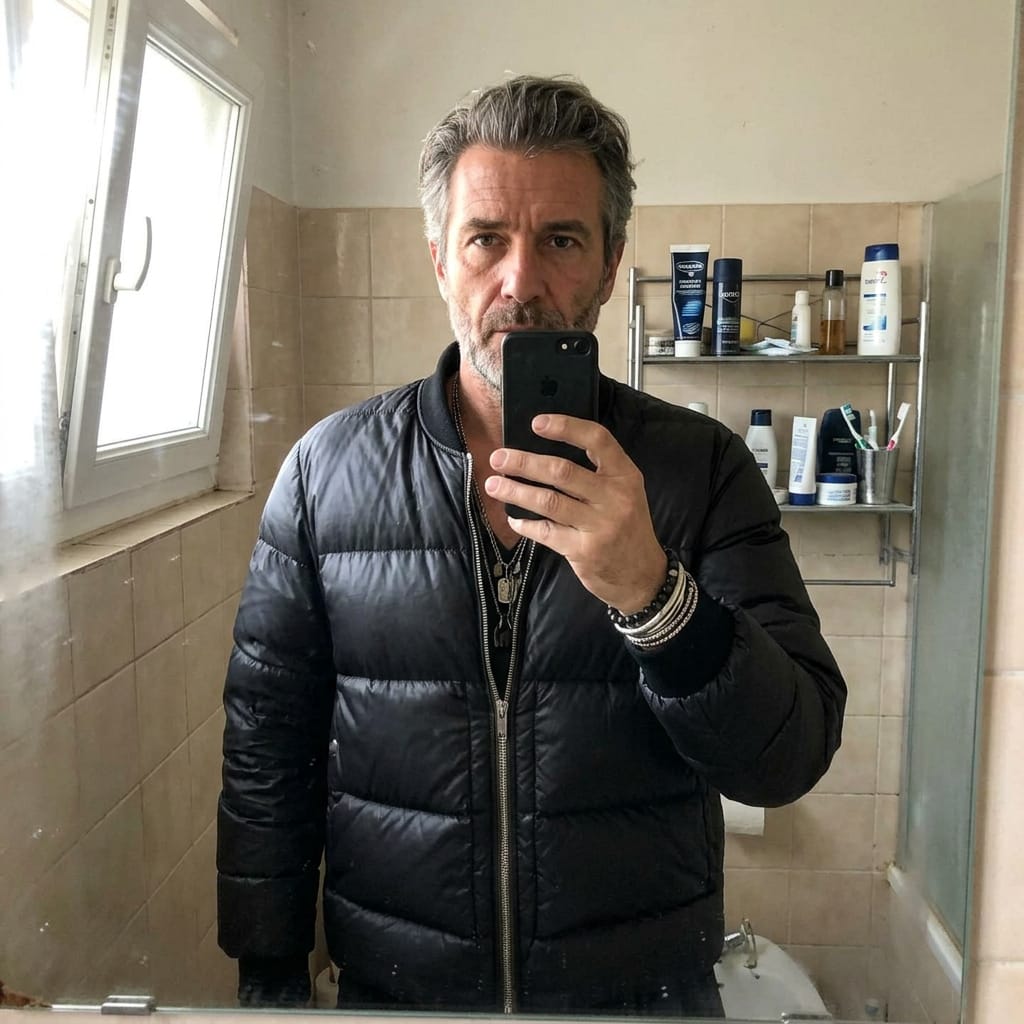 Customer photo review of Herren Winter Daunenjacke