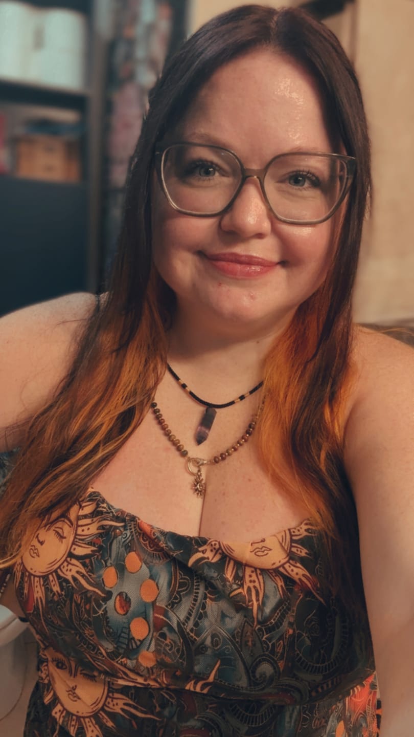 Customer photo review of Natural Fluorite Necklace