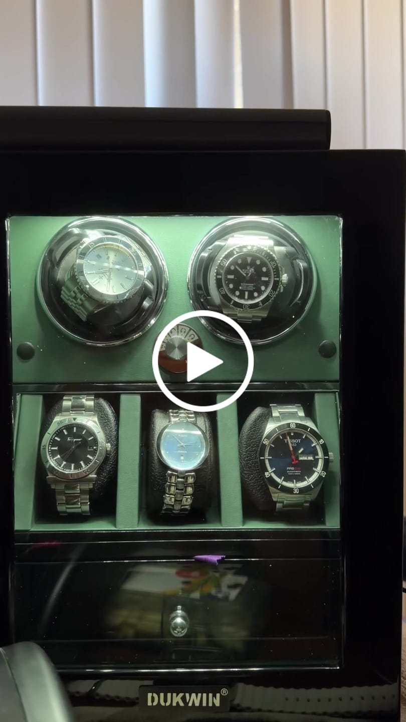Customer video review of 2 Watch Winders with 3 Watch Holders Quiet Mabuchi Motor - Green