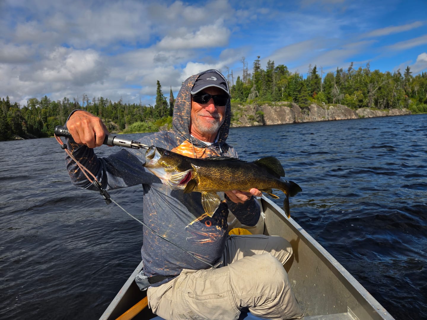 Customer photo review of Vintage Halloween Fishing Shirt, Halloween Trout T-Shirt