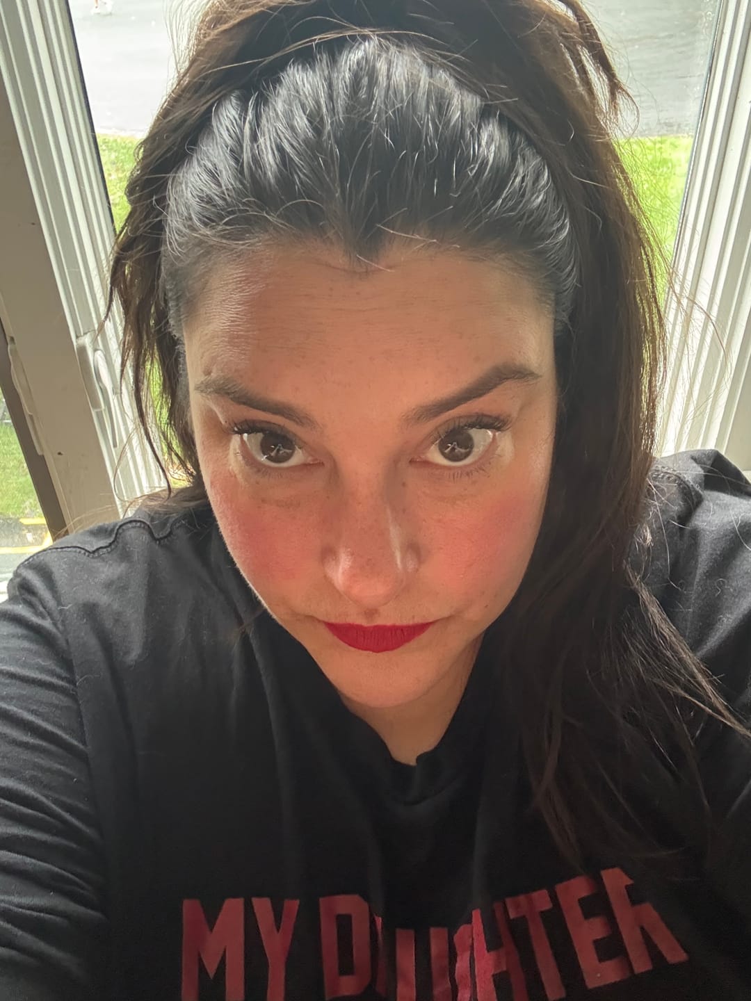 Customer photo review of Evermore Liquid Lipstick: Cuts U Up