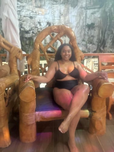 Customer photo review of Emoswim - Damen Badeanzug Cut-Out Bademode