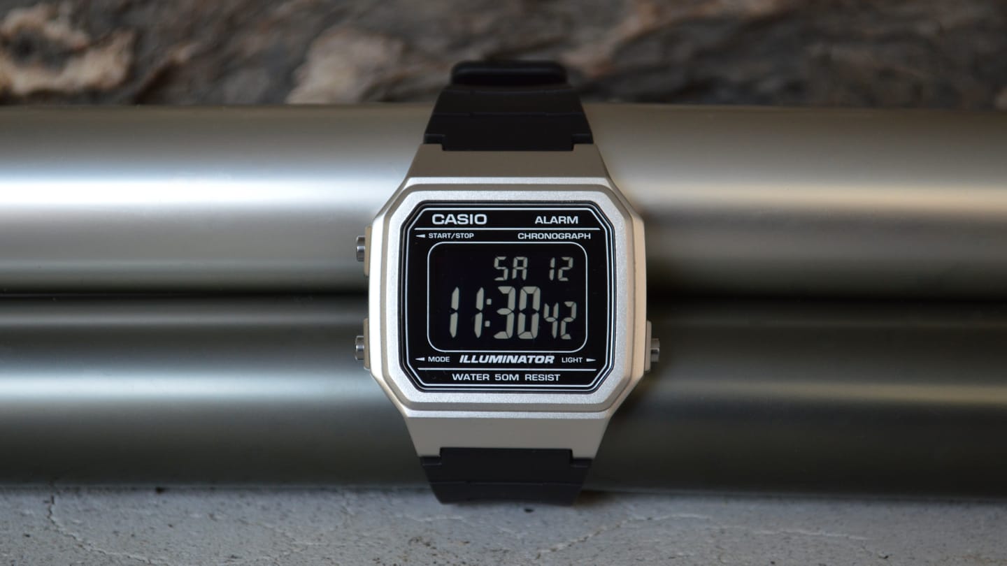 Customer photo review of Reloj Casio Vintage W-217HM-7BV Plateado/Negro