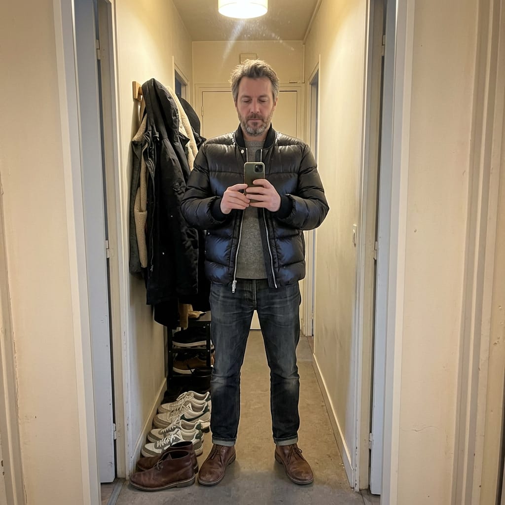 Customer photo review of Herren Winter Daunenjacke