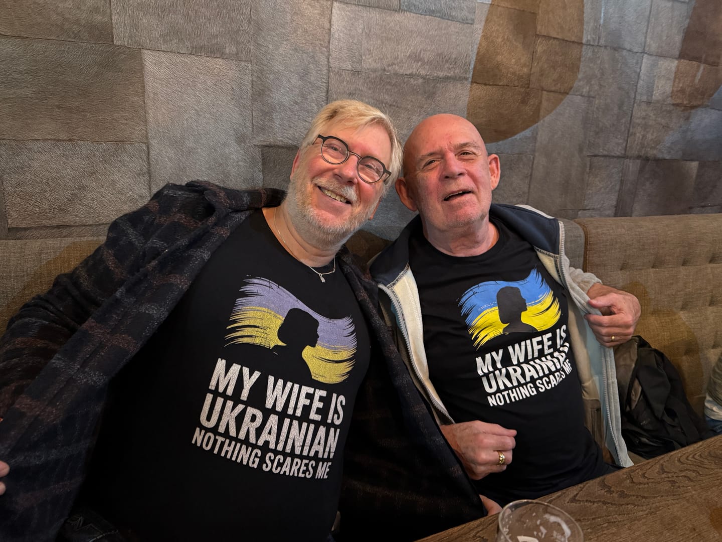 Customer photo review of My Wife Is Ukrainian Nothing Scares Me T-Shirt
