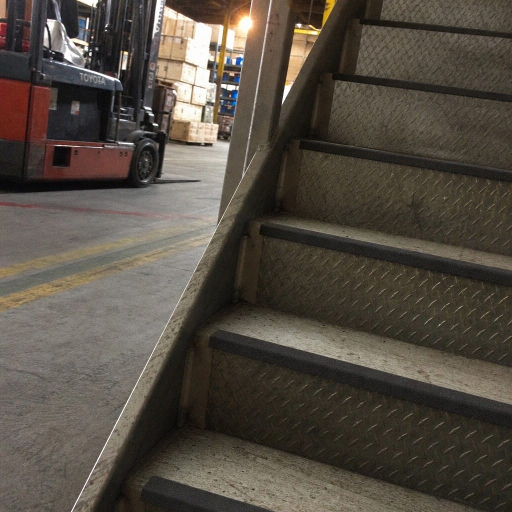 Customer photo review of 50mm Carborundum Stair Insert Cut to Any Size