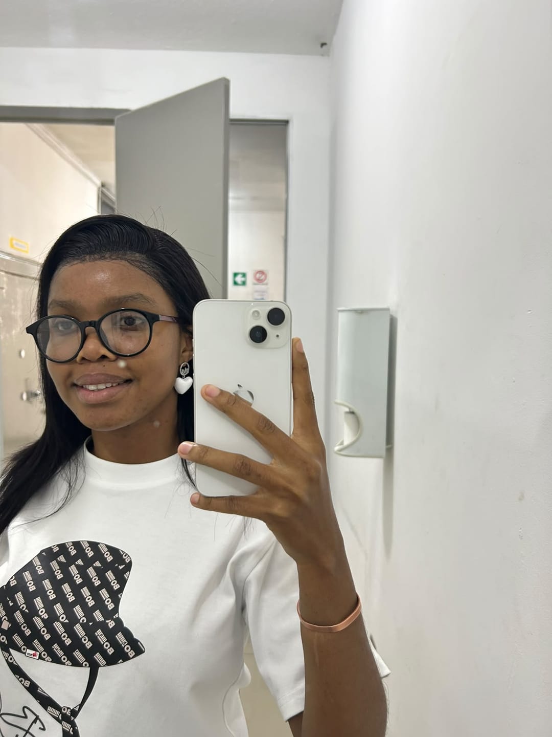 Customer photo review of White Era Adore Silver Earrings
