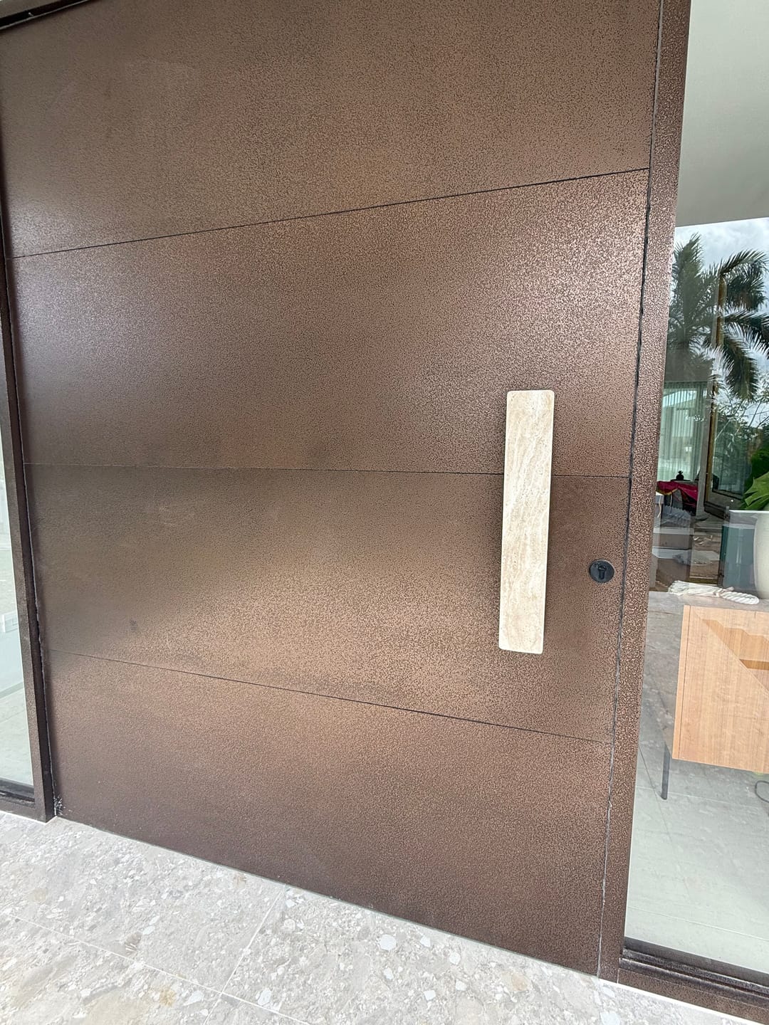 Customer photo review of FlatEdge Door Handle