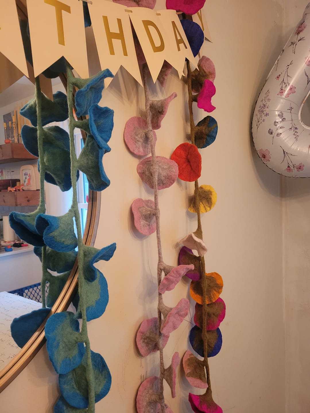 Customer photo review of Flower Garland - Blue