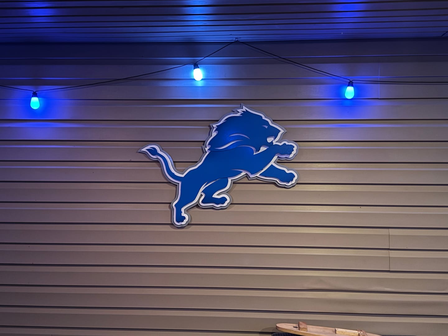 Customer photo review of Detroit Lions 3D Vintage Metal Wall Art