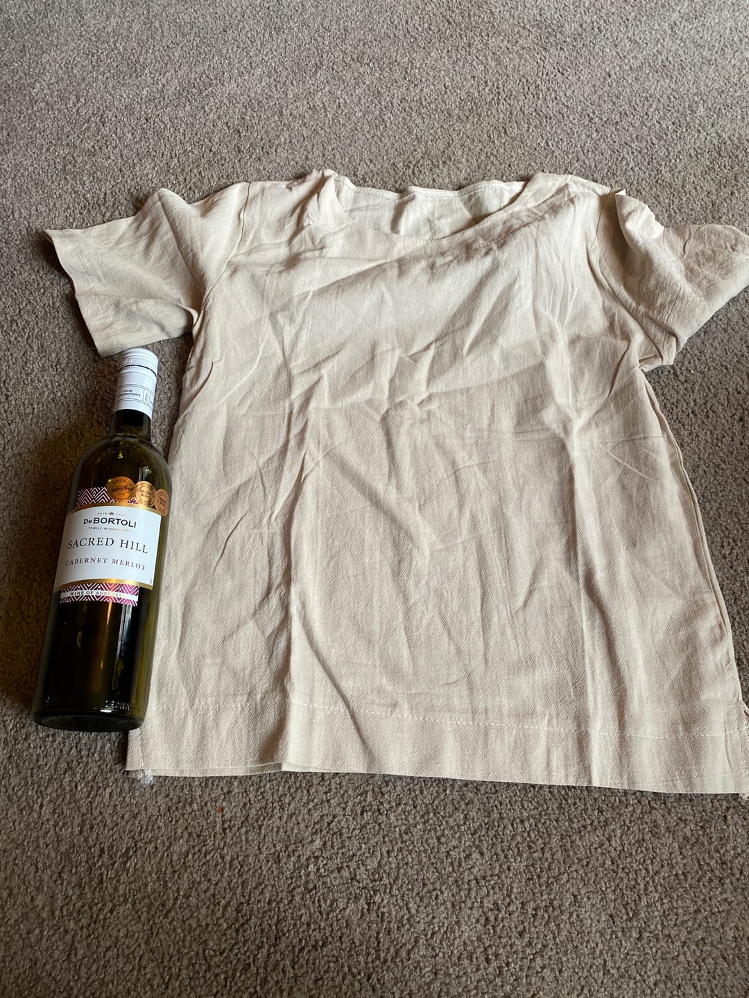 Customer photo review of Buddha Stones Simple Plain Short Sleeve Crew Neck Side Slit Cotton Women's T-Shirt