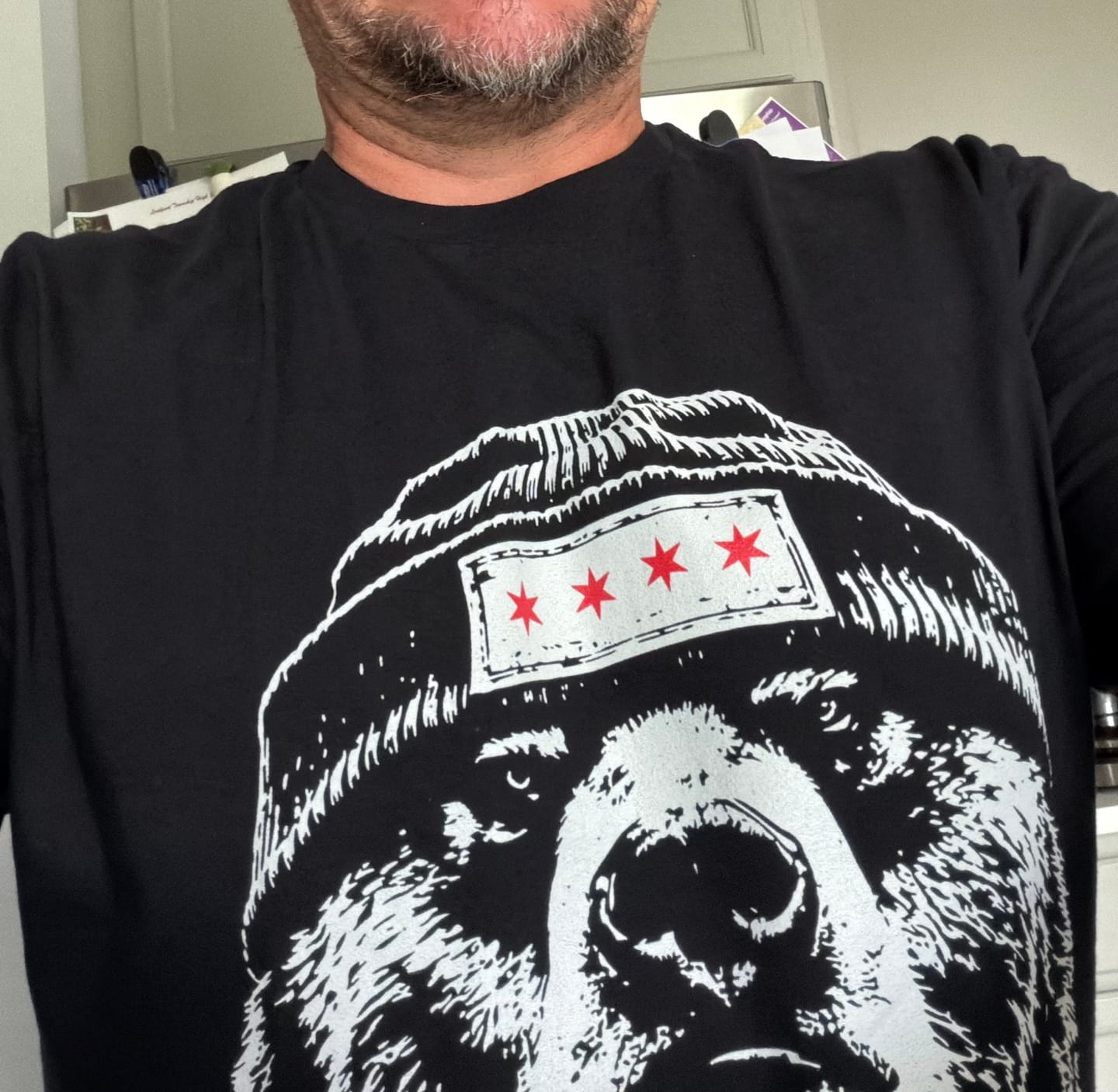 Customer photo review of Chi Town Beanie T-Shirt