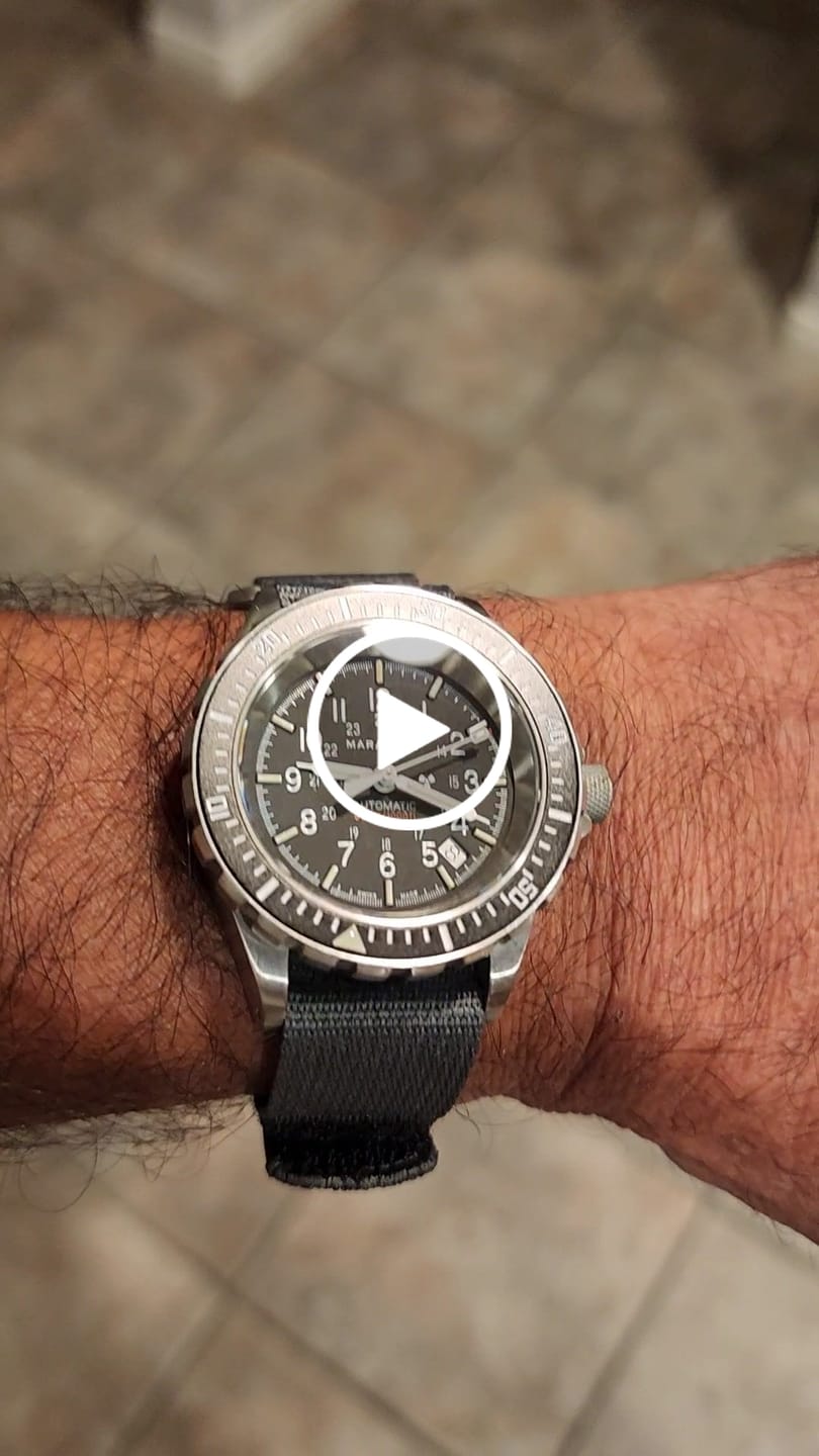 Customer video review of Glomar Explorer - Hook And Loop Watch Strap