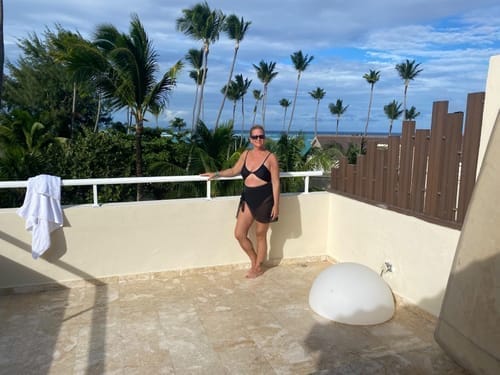 Customer photo review of Emoswim - Damen Badeanzug Cut-Out Bademode