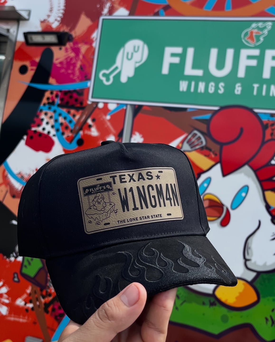 Customer photo review of Flame Suede Brim Embroidery K-frame