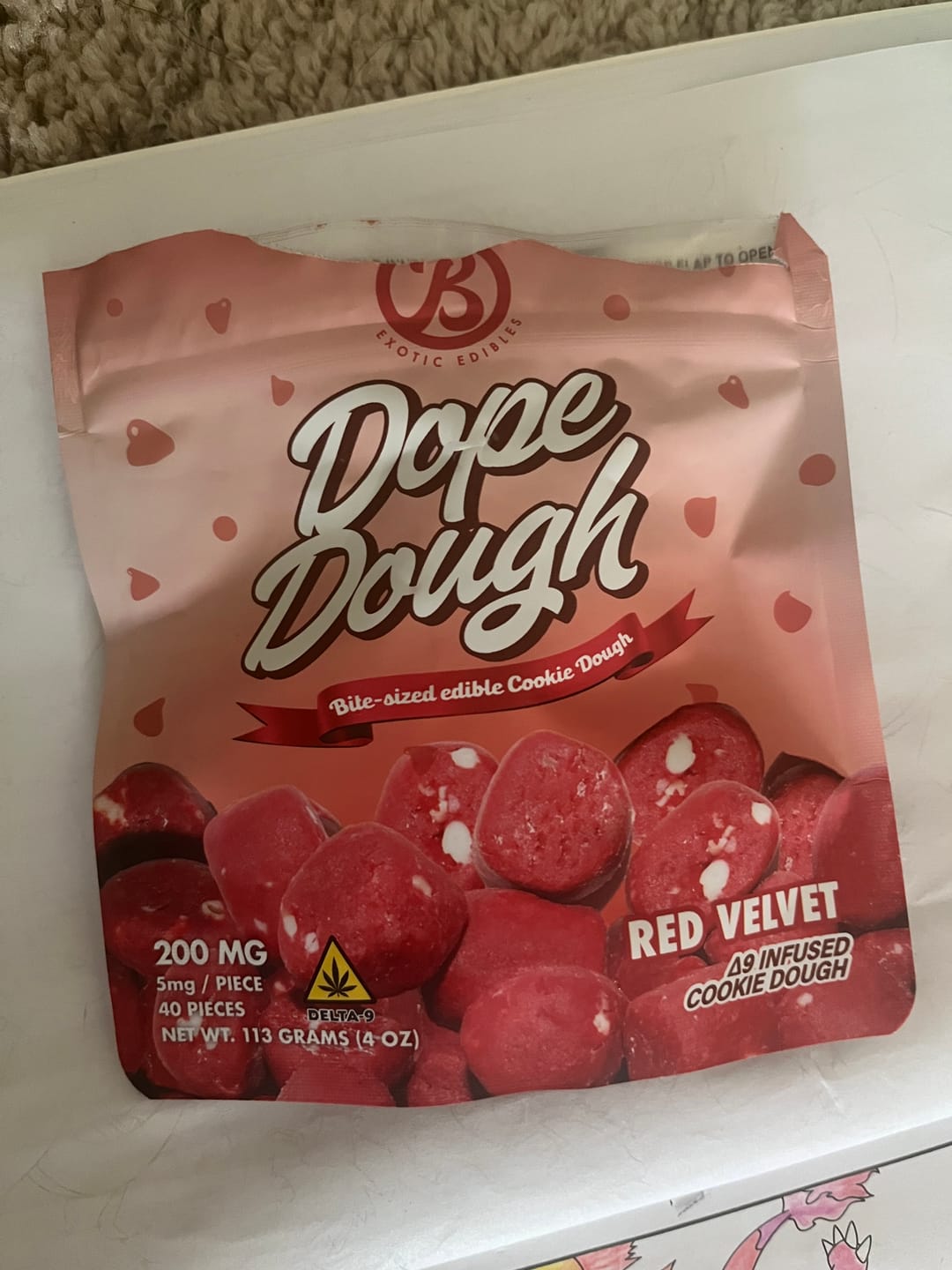 Customer photo review of DOPE DOUGH - RED VELVET