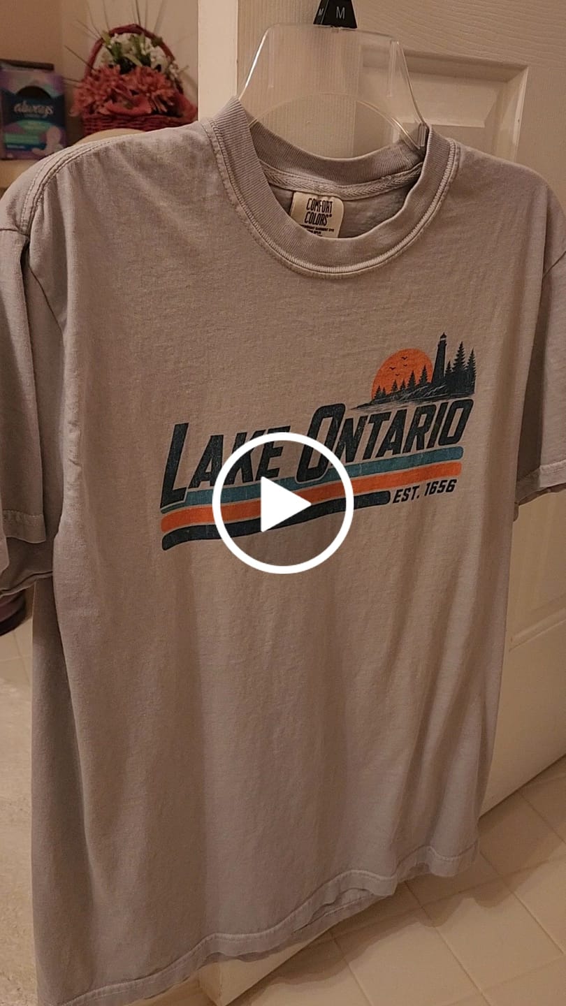 Customer video review of Lake Ontario Retro Stripe T-Shirt