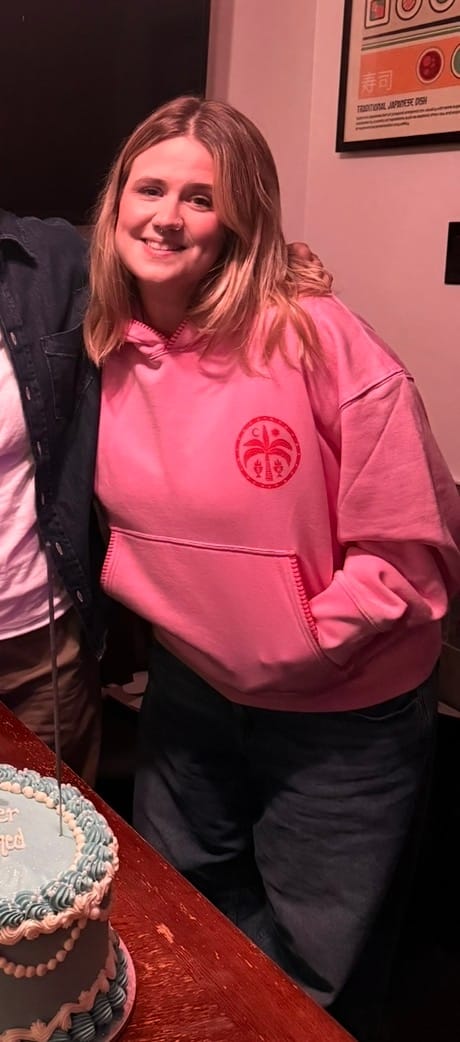 Customer photo review of Tummy Ache Survivor Hoodie