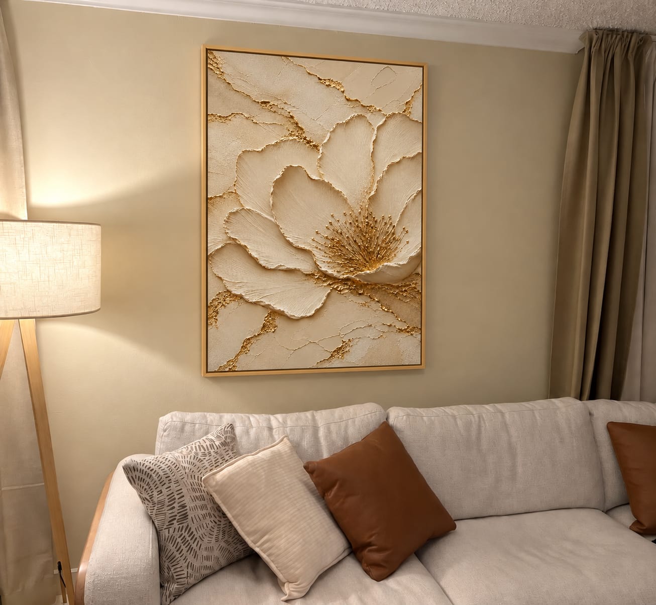 Customer photo review of Gilded Blossom Wall Art