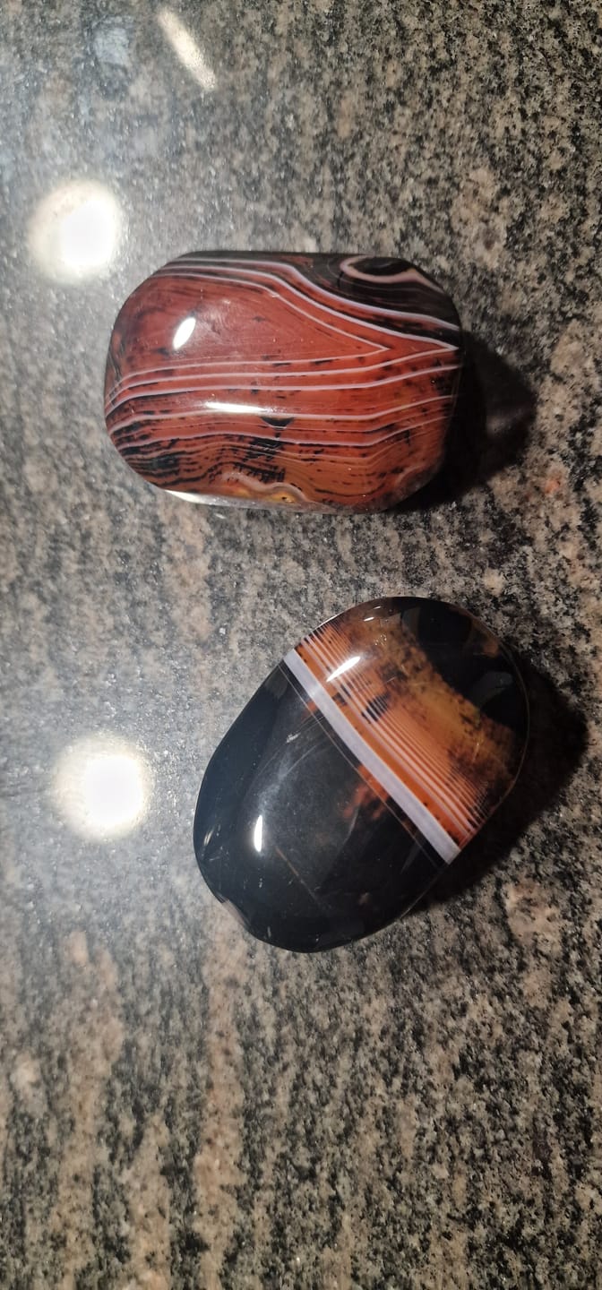 Customer photo review of Ágata Sardónice Palmstone | Fortaleza- Protección