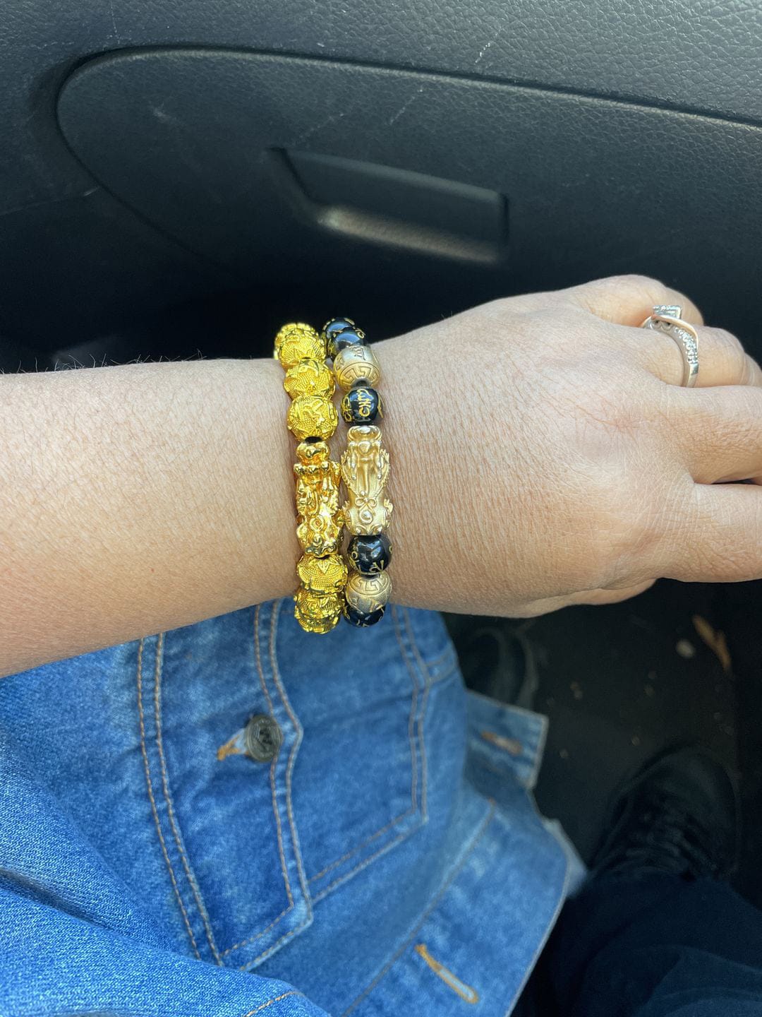 Customer photo review of The Golden Mandate Pixiu Bracelet - Free